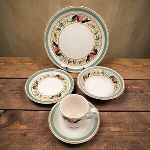 Noritake Keltcraft 5-Piece Place Setting Countrywood 9226 Ireland China Cabinet